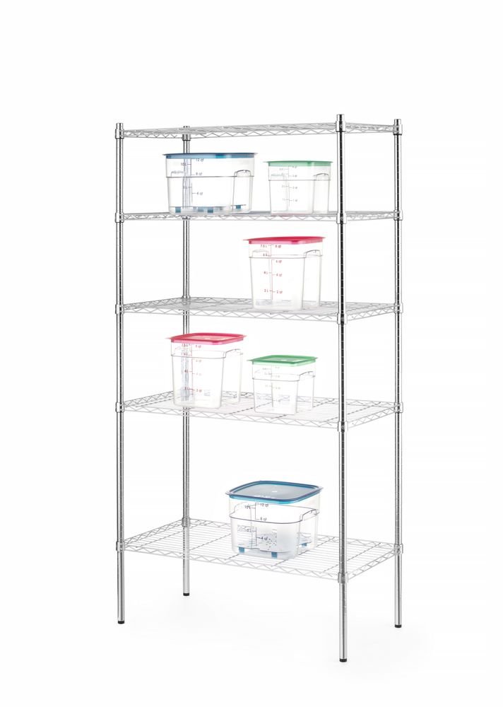 Lagerregal mit 5 Fächern, Schwarz, 910x455x(H)1830mm