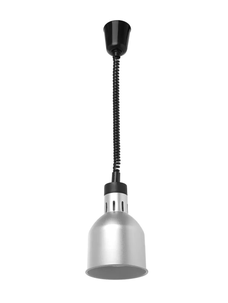 Höhenverstellbare Wärmelampe, zylinderförmig, Silber, 230V/250W, ⌀175x(H)250mm