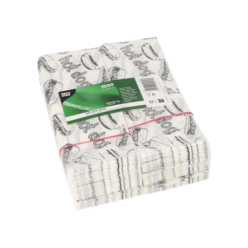 240000 Hot Dog-Tüten 21 cm x 8,5 cm weiss