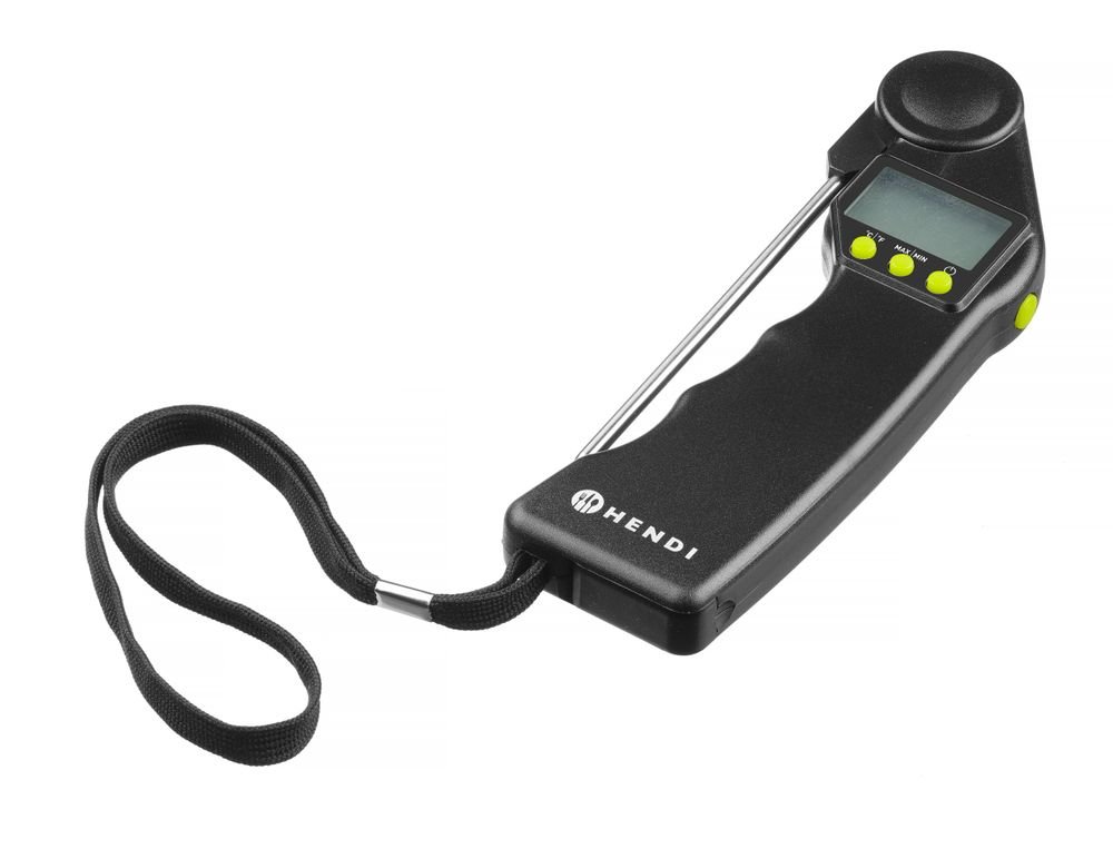 Digitales Thermometer mit klappbarer Sonde, HENDI, Schwarz, 160x55x(H)20mm