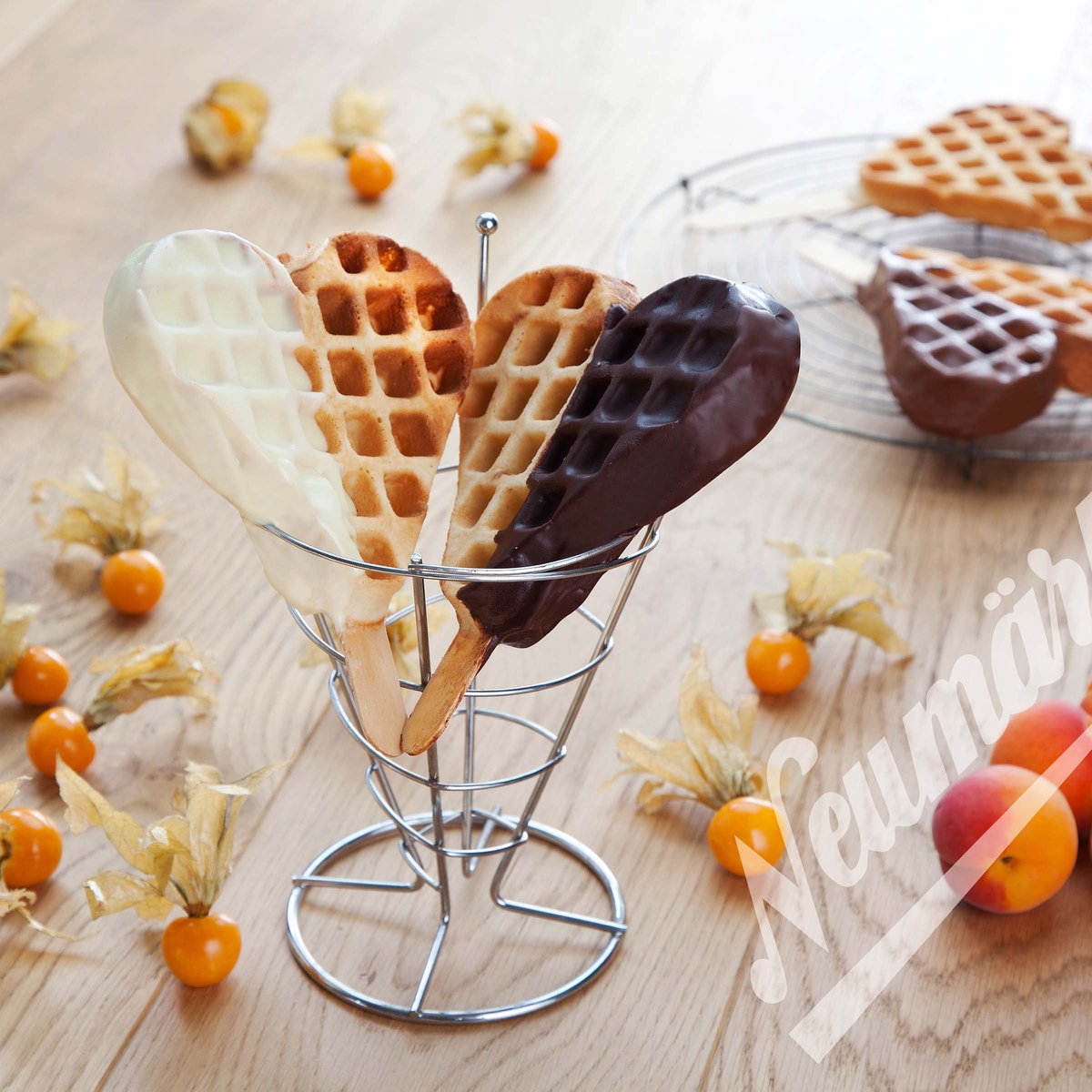 Waffel-Herz am Stiel Wechselplatten für Thermocook®