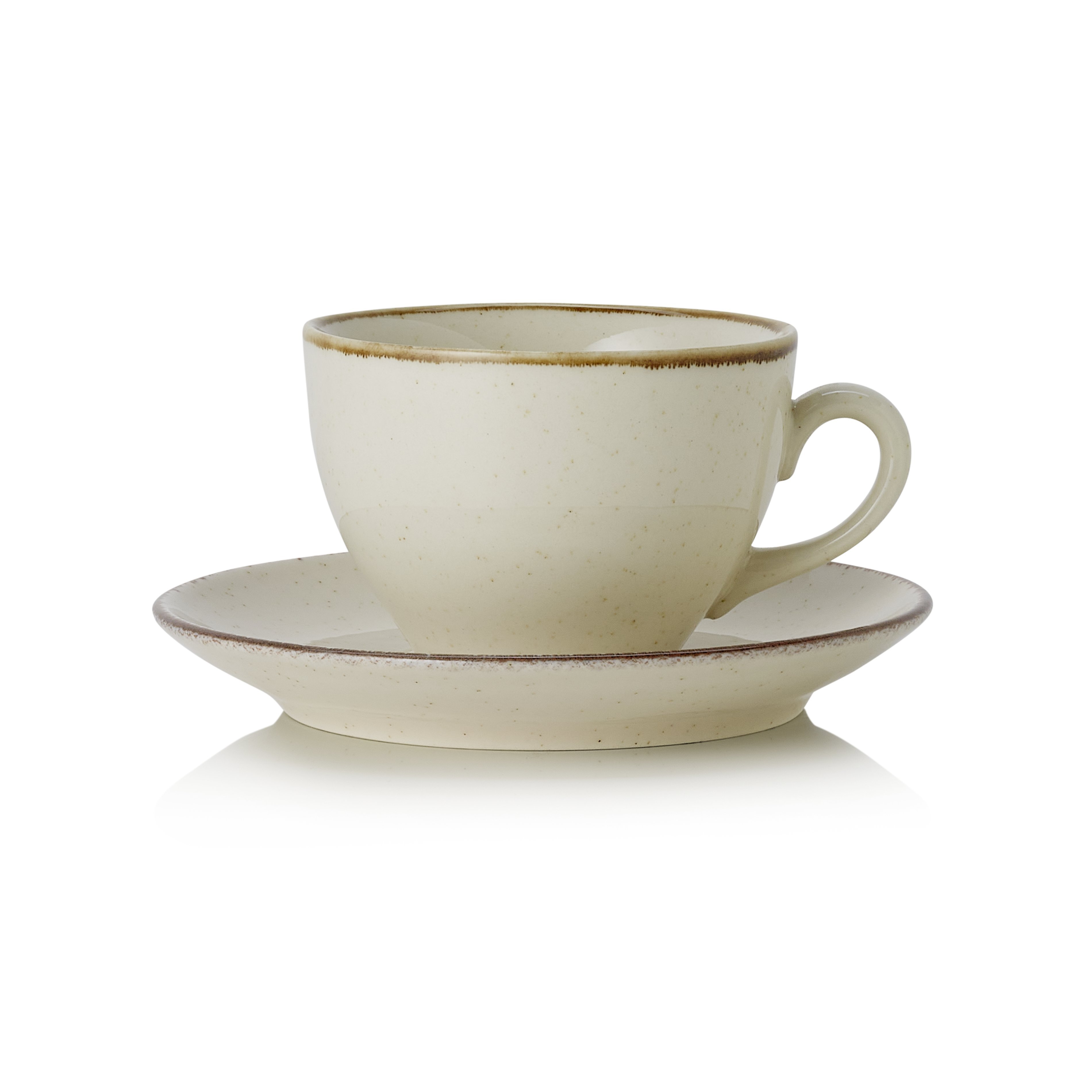 Ober- und Untertasse 0,2 L, (H) 9 cm