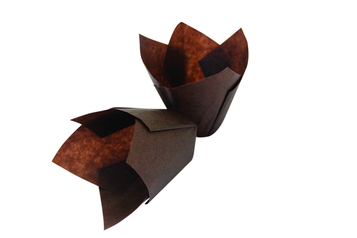 Muffinform Tulpe, braun Muffinform Tulpe, braun