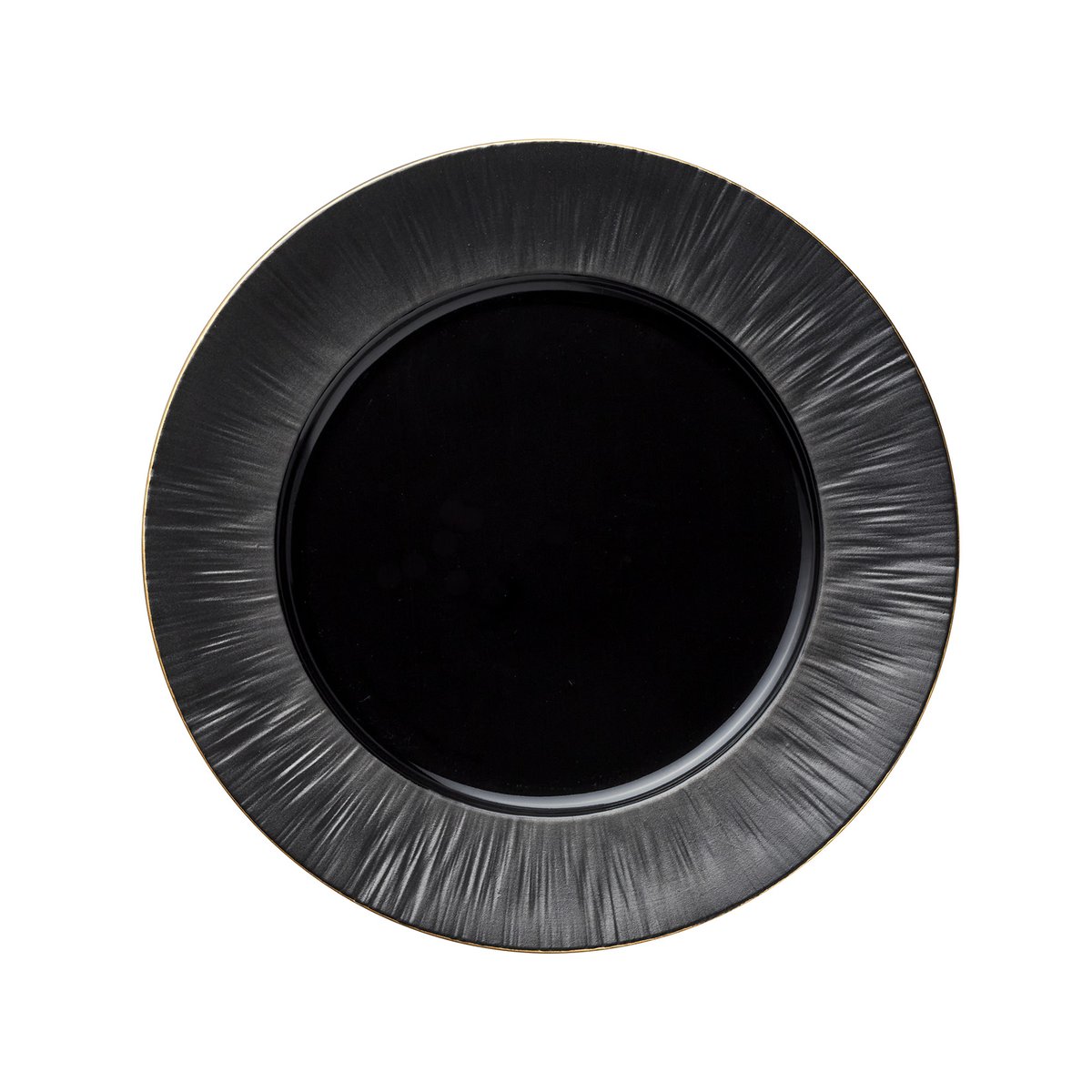 Teller Set MAYA KURO, flach, Ø 27 cm, schwarz