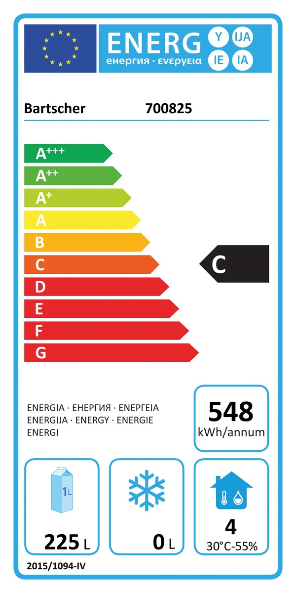 Kühlschrank 335L GN110 Kühlschrank 335L GN110