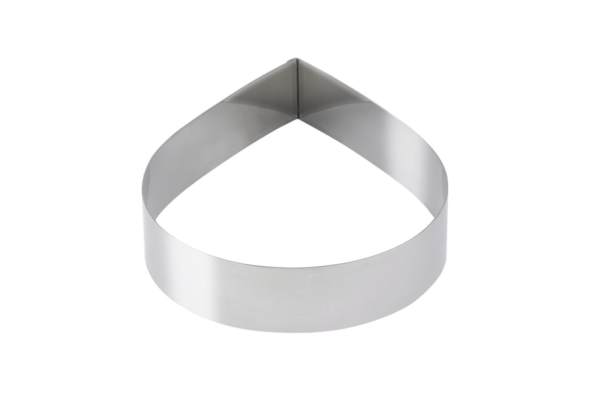 Dessert-/Tortenring "Tropfen" 180 x 50 mm