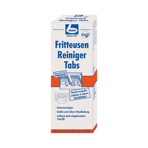 6144 "Dr. Becher" Fritteusen Reiniger Tabs weiss
