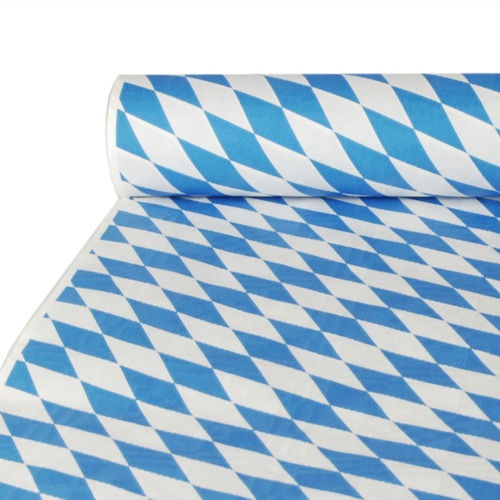 320 Papiertischtuch mit Damastprägung 10 m x 1 m "Bayrisch Blau"
