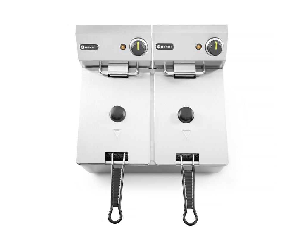 Friteuse Kitchen Line - 2x4L, HENDI, Kitchen Line, 8L, 230V/6000W, 470x380x(H)315mm Friteuse Kitchen Line - 2x4L, HENDI, Kitchen Line, 8L, 230V/6000W, 470x380x(H)315mm